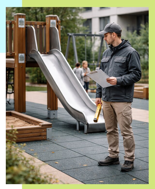 Сертификация детских площадок в Сафонове от 25620 р. | Алешин-Сфн