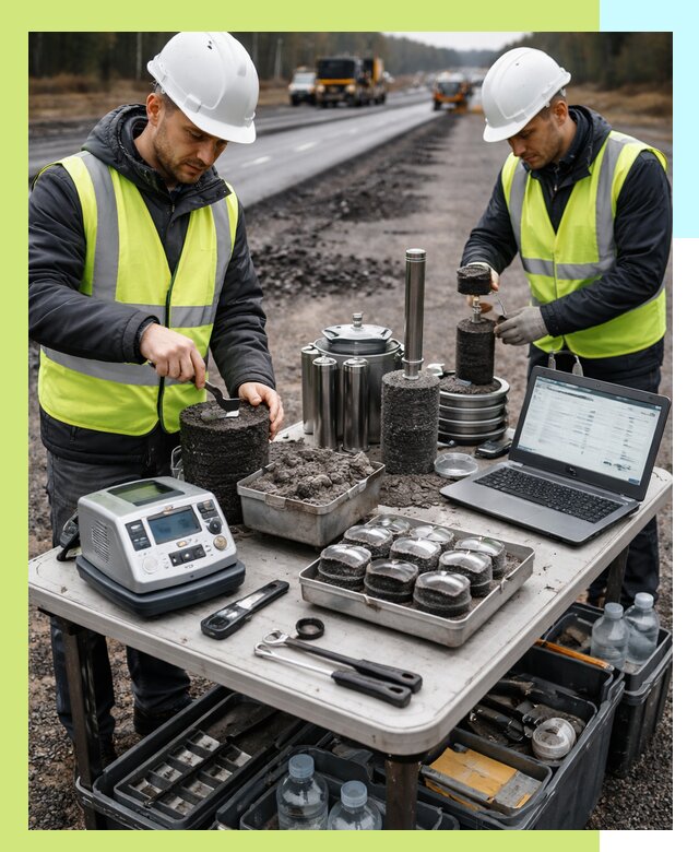 Сертификация асфальта: испытания и подтверждение в Сафонове