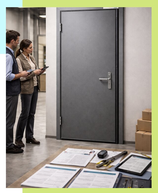 Сертификация противопожарных дверей в Сафонове от 9223 р. | Алешин-Сфн