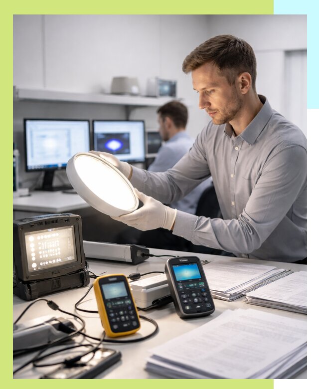 Сертификация светильников в Сафонове: испытания и оформление