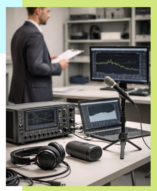 Сертификация аудиотехники в Сафонове от 15372 р., Алешин-Сфн