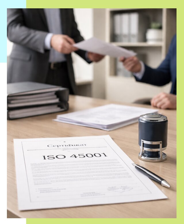 Сертификат ISO 45001 в Сафонове под ключ от 46116 р. | Алешин-Сфн