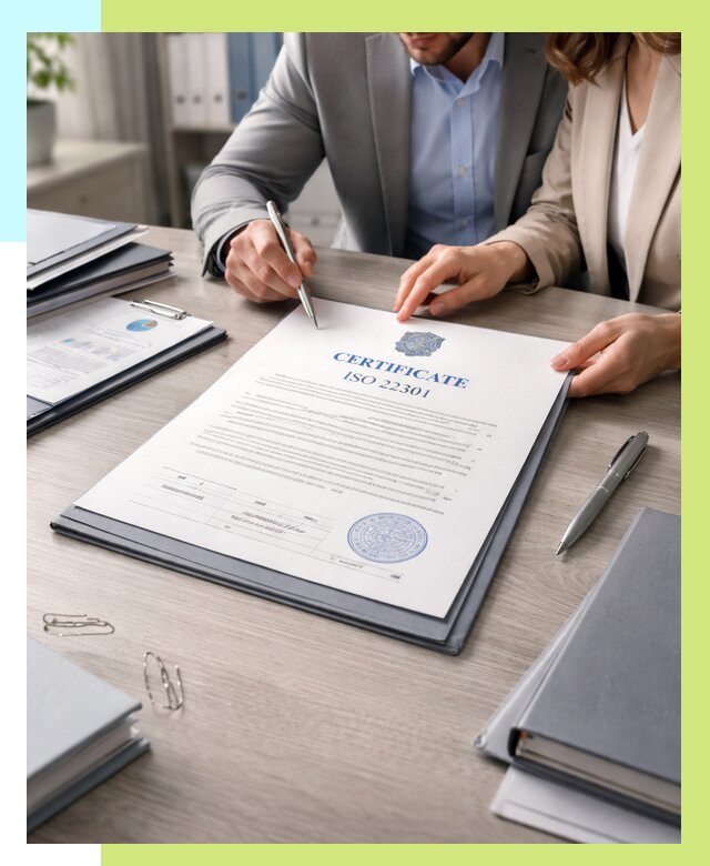 Сертификат ISO 22301 в Сафонове от 46116 р. | Алешин-Сфн срочно