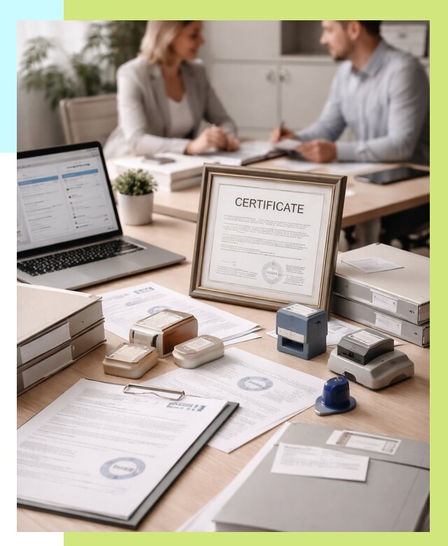 Сертификация компании в Сафонове от 46116 р. | Алешин-Сфн — заказ